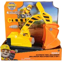 Rubble & Crew Rubbles ultieme bulldozer, speelgoedtruck met actiefiguur, PAW Patrol-speelgoed