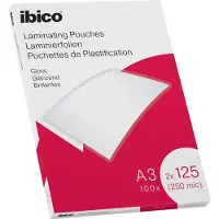 Ibico Lamineerhoezen - voor A3 Documenten - 2 x 125 Micron - 100 stuks - Glanzend