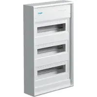 Hager VA36CN Distributiekast Opbouw (op muur) Aantal groepen: 36 Aantal rijen: 3 Inhoud: 1 stuk(s)
