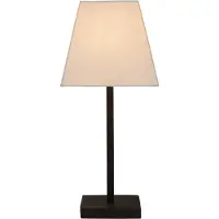 Atmooz Buranella tafellamp – E27 – Geschikt voor slaapkamer/woonkamer – Industrieel design – Zwart-witte lampenkap – Hoogte 47 cm – Metaal