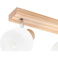 LINDBY Plafondlampe , Darla, dimbare, Hout, Gang / Hal, Hout