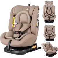 Bebies First Autostoel Kiddo I-Size 360° Draaibaar & Isofix Groep 0/1/2/3 (40-150 cm) - Beige