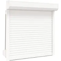 vidaXL Rolluik Wit 100 x 100 cm Aluminium en polyurethaan
