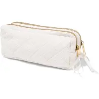 HEMA Etui Met Dubbele Rits Kant (wit)