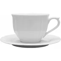 Lubiana Maria Porseleinen Kop & Schotel 350ml Wit