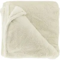 Unique living plaid jip dove white 150x200cm