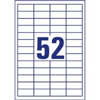 Avery Zweckform 3650 universele etiketten A4 48 x 21 mm wit (5.200 etiketten)