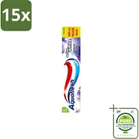 Aquafresh 15 x - Tandpasta - Whitening - Stralend Witte Tanden - 100 ml - Grootverpakking - Vaatwasstrips - Tandpasta - Witte Tanden - Stralende Tanden - Tanden Reinigen - Tandplak Verwijderen