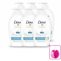 Dove 6 x Handzeep - Care & Protect - Diep Reinigend - 250 ml - Bulkverpakking - Handzeep - Douchemop - Handverzorging