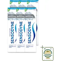 Sensodyne 6 x - Tandpasta - Gentle Whitening - Milde Reiniging - 75 ml - Wasstrips - Gevoelige Tanden - Wittere Tanden - Milde Whitening - Tandpasta - Tandglazuur