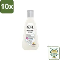 Guhl 10 x – Shampoo – Panthenol+ Repair – 250 ml - Wasstrips - Panthenol Shampoo - Herstellend Shampoo - Hydraterend Haar - Droog Haar Shampoo - Haar Herstel