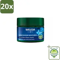 Weleda 20 x - Nachtcrème Versterkend - Blauwe Gentiaan & Edelweiss - 40 ml - Grootverpakking - Vaatwasstrips - Nachtcrème - Huidversterken - Collageen - Huidcontouren - Huidverzorging