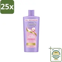 Unilever 25 x – Shampoo – Extra Glans – 685 ml - Wasstrips - Haarverzorging - Glansgevende Shampoo - Dof Haar - Zijde-extract - Vitamine C