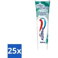 Aquafresh 25 x - Tandpasta - Verfrissende Reiniging - Menthol - 100 ml - Voordeelverpakking - 25 stuks