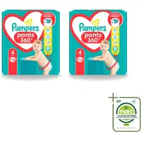 Pampers 2 x – Luierbroekjes – Baby Dry Pants Maat 4 – 25 Luiers - Grootverpakking - Vaatwasstrips - Baby Luier - Droge Luier - Luier Voor Baby - Luier Maat 4 - Luier Voor 9-14 Kg