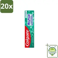 Colgate 20 x - Max Fresh Clean Mint - Tandpasta - 100ml - Grootverpakking - Vaatwasstrips - Tandpasta - Tanden Reinigen - Tanden Witter Maken - Tandsteen Verwijderen - Frisse Adem