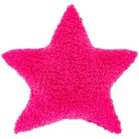 Unique living sierkussen white xmas star fuchsia 45x45cm