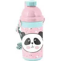 Paso Panda Bidon 500ml - Roze/Turquoise - School & Uitjes