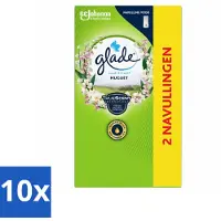 Glade 10 x - Touch & Fresh Navulling - Lelietje-van-dalen - 2 × 10 ml - Voordeelverpakking - 10 stuks