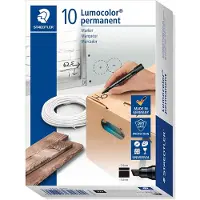 Staedtler Permanent marker 350 - Zwart - Viltpunt - Onuitwisbaar