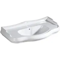 Hak Kerasan RETRO keramische wastafel, 100x54,5 cm, wit