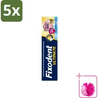 Fixodent 5 x – Kleefpasta – Ultimate Fresh – 40 g - Bulkverpakking - Kleefpasta kunstgebit - Douchemop - Kunstgebit fixatie