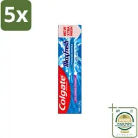 Colgate 5 x - Max Fresh - Cool Mint - Tandpasta - 100ml - Wasstrips - Tandpasta - Frisse Adem - Mondhygiëne - Cariës Bestrijden - Tandplak Verwijderen