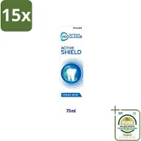 Sensodyne 15 x - Tandpasta - ProGlasur Active Shield - Fresh Mint - Frisse Munt - 75 ml - Wasstrips - Tandpasta - Glazuurbescherming - Gaatjesvoorkomen - Suikerzuren - Frisse Mond