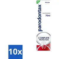 Parodontax 10 x – Complete Protection Whitening – Tandpasta tegen Bloedend Tandvlees – 75 ml - Voordeelverpakking - 10 stuks