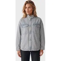 Iro Paris Yasahiro Overshirt Blue/pink Maat: 38 | Spijkerjassen Outlet | Dames | Blauw