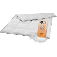 Sleepling licht donsdekbed, 155 x 220 cm, 20% dons / 80% veren, doorgestikt dekbed,