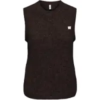 ONLY onlvigga sl o-neck badge button ves 15378145 coffee bean
