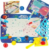 Ikonka Watermat voor het schilderen van watertekeningen Markers Stempels Sjablonen Roller 120x90cm Cosmos