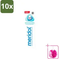 Meridol 10 x - Tandpasta - Dagelijkse Tandverzorging - Beschermt tegen Tandvleesproblemen - 75 ml - Bulkverpakking - Tandpasta - Douchemop - Tandvlees