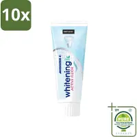 Sence 10 x - Whitening - Tandpasta - Met Fluor - 75 ml - Grootverpakking - Vaatwasstrips - Witte Tanden - Tandpasta - Fluoride - Tanden Verzorgen - Mintsmaak