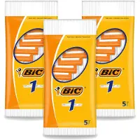 BIC 3 x - Scheermesjes - Enkel Mesje - Wegwerpmesjes - 5 Scheermesjes - Voordeelverpakking - 3 stuks