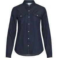 Vila Blouse 'VIBISTA' blauw denim