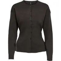 ONLY Gebreid vest 'ONLLucy' donkerbruin