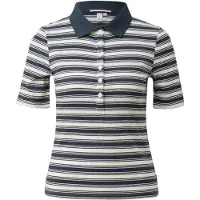 QS Shirt navy / rosa / wit