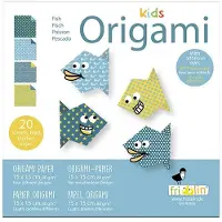 Fridolin Origami Kit - - Vis - 20 Vellen - 4 Motieven - Voor Kinderen Vanaf 6 Jaar