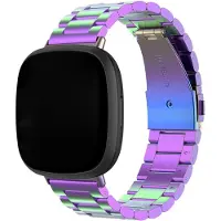 123Watches kralen stalen schakel band - colorful - - Geschikt voor Fitbit Versa 3 & 4 / Sense
