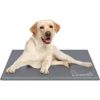 Pecute Koelmat voor honden en katten | Afmetingen 65 x 50 cm | Grijs | Duurzaam en krasbestendig