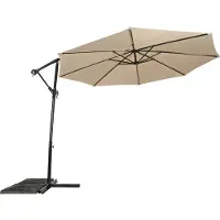 Lesli Living Zweefparasol Gemini - ecru doorsnee 3 mtr