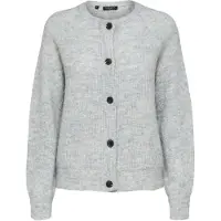 Selected Gebreid vest 'SLFLulu' lichtgrijs