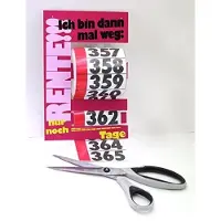 Merkloos Omgoods - - Aftelkalender: 365 Dagen tot Pensioen met Stickers