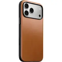 Nomad Modern Horween Leather iPhone 18 Pro Hoesje Saddle Bruin