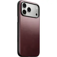 Nomad Modern Horween Leather iPhone 18 Pro Hoesje Burgundy
