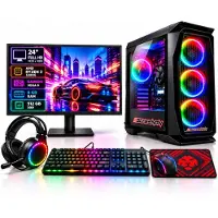 Screenon Gaming Set – GamePC met 24 inch Full HD Monitor – AMD Ryzen 3 3200G – Radeon Vega 8 – 8GB RAM – 512GB SSD – Windows 11 Pro