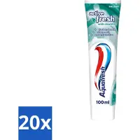 Aquafresh 20 x - Tandpasta - Verfrissende Reiniging - Menthol - 100 ml - Voordeelverpakking - 20 stuks