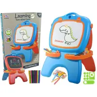 Lean Toys Dubbelzijdig magnetisch schoolbord blauwe en rode sjablonen